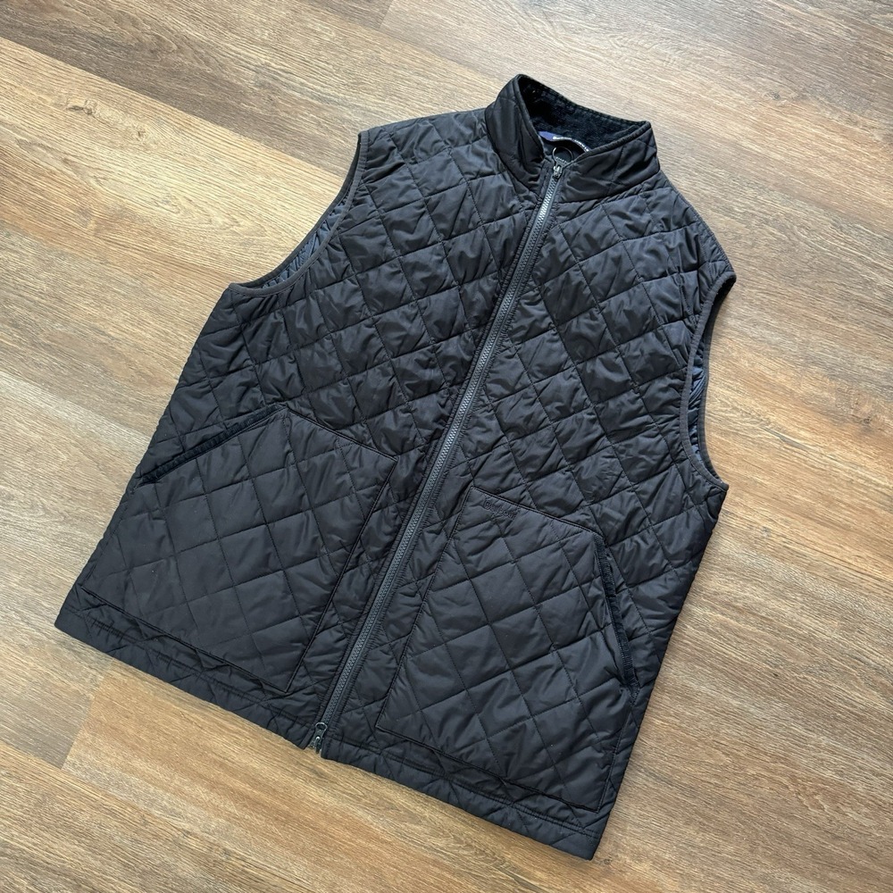Barbour x Orvis Black Quilted Vest Men's Sz XL Preppy Upscale Outdoor